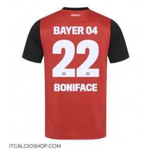 Bayer Leverkusen Victor Boniface #22 Prima Maglia 2024-25 Manica Corta